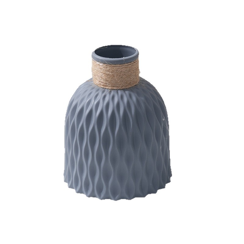 Pineapple Pattern Plastic Vase Home Decoration Ornaments Creative Small Fresh Vase Cross-Border Hot Selling Water Ripple Vase