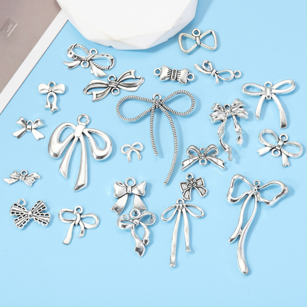 DIY alloy jewelry accessories bow tie pendant pendant necklace bracelet earring accessories material large collection