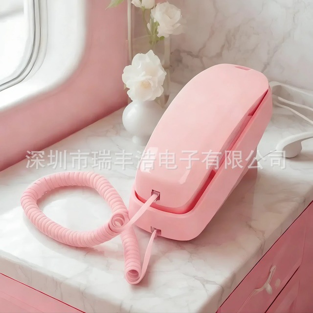 Специальный проводной стационарный телефон с большими кнопками и регулируемой громкостью на английском языке