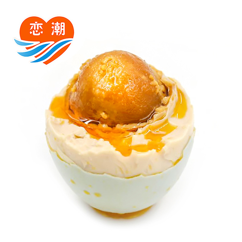 Source Manufacturer Lianchao Mangrove Sea Duck Egg Sea Duck Salted Egg Cooked Oily Individually Packaged Instant 60g Medium Egg