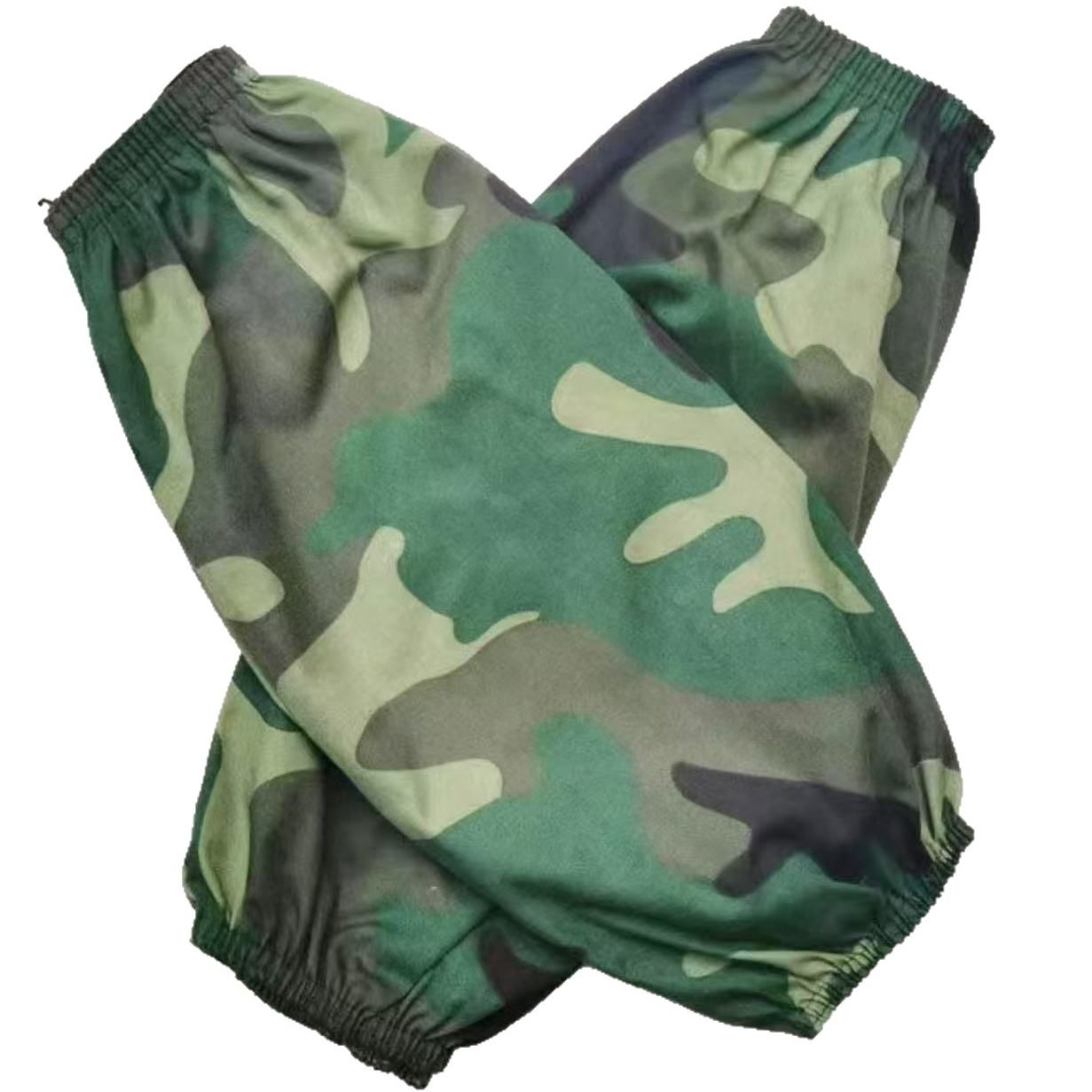 Camouflage Cloth Sleeves Green Plus Fat Plus Size Work Anti-Dirty Wear-Resistant Sleeves Labor Protection Sleeves Manufacturer Wholesale
