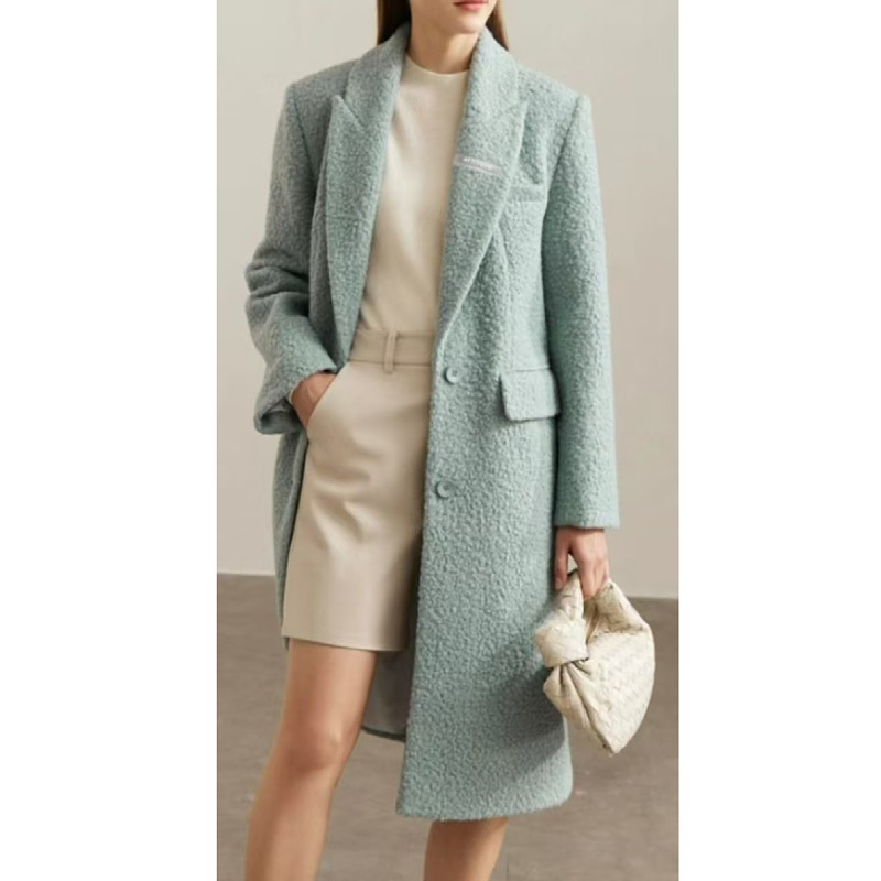 In-Stock Supply 650m Grams Two-Tone Aesthetic Fabric Coat Autumn and Winter Outerwear Headwear Material