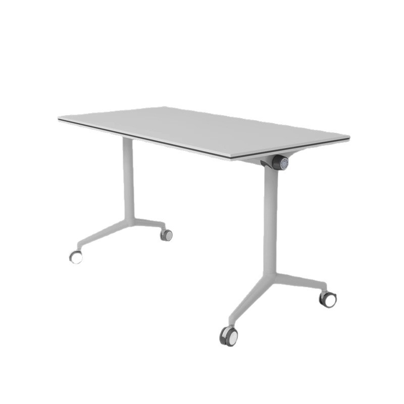 Long Learning Wheel Tutoring Table Office Desk Reading Folding Conference Table and Chair Combination Removable Splicing Training Table