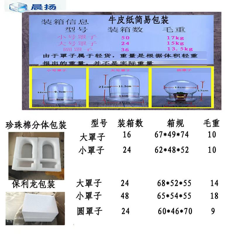 Micro-Landscape Glass Cover Split Bottle Immortal Flower Glass Dust Cover Ecological Bottle Moss Succulent Plant Landscaping Bottle