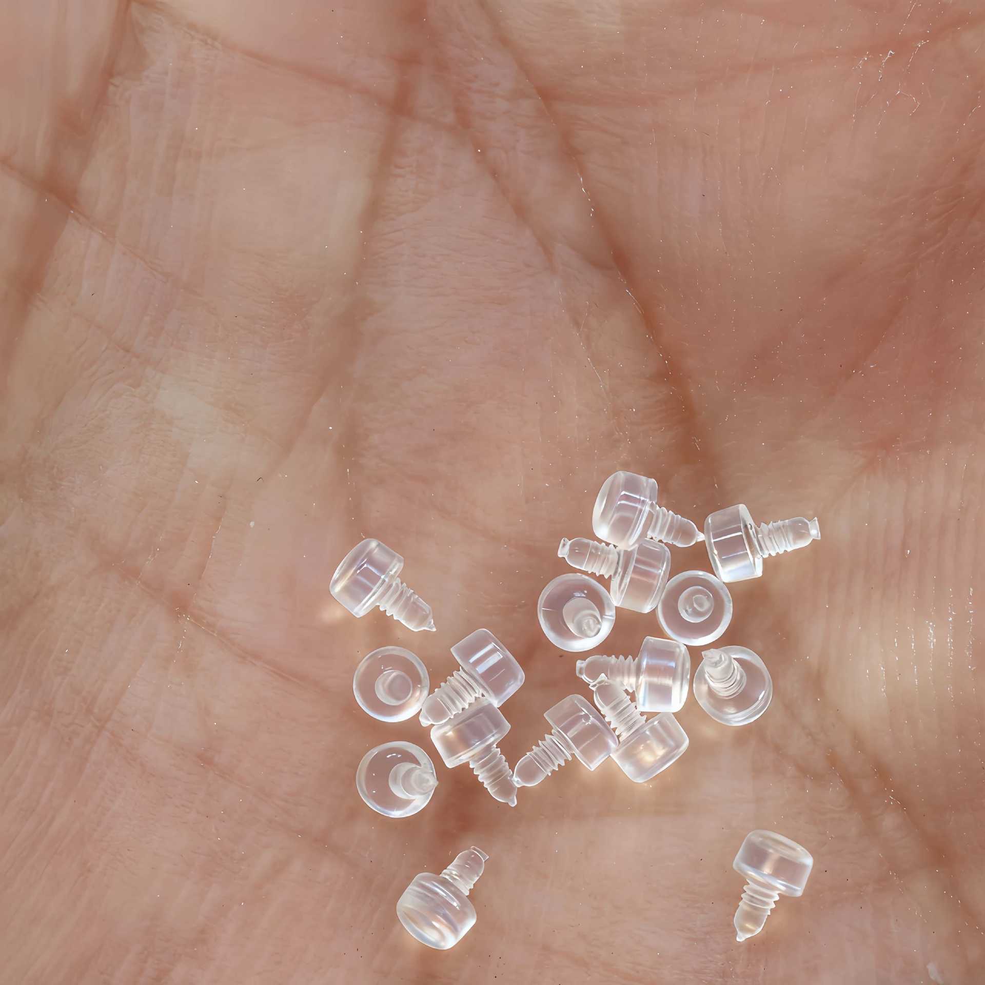 Transparent Acrylic Invisible Ear Studs with 0.9 Internal Thread for Body Piercing, Eyebrow Studs, Lip Studs, Piercing Supplies in Stock