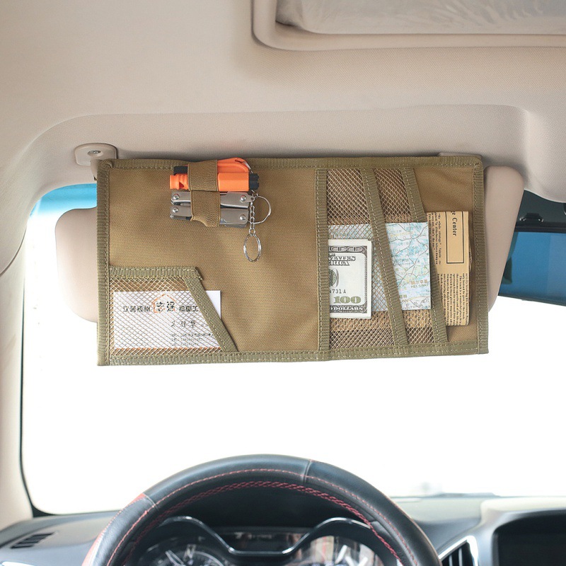 Tactical car sun visor storage bag multifunctional storage bag fashion tactical storage bag