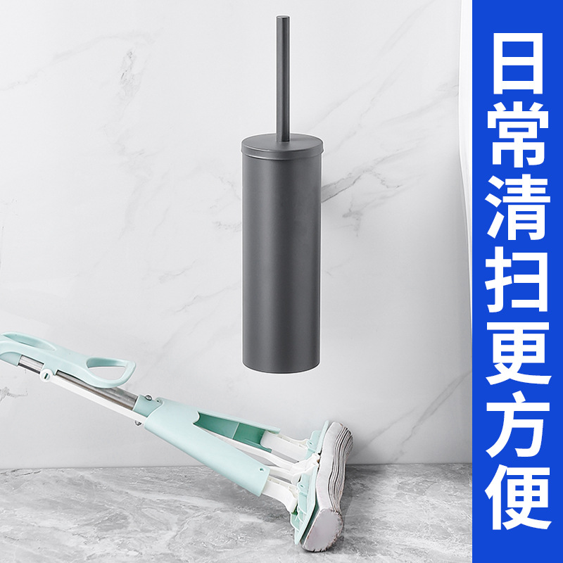 Amazon Stainless Steel Toilet Brush Holder Bright Rose Gold Brushed Gold Floor-Standing Nail-Free Wall-Mounted Closed Toilet Brush