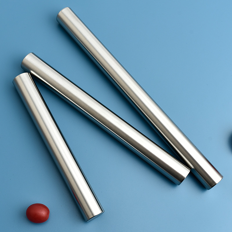 Baking Tools Kitchen Dumpling Stick Dumpling Skin Pizza Dumpling Stick Non-stick Flour Stick Stainless Steel Rolling Pin