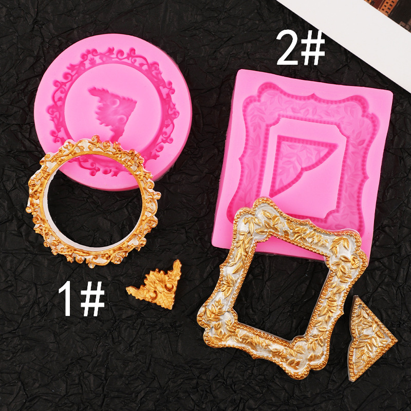 Винтажная силиконовая форма для шоколада с кружевом креативная выпечка