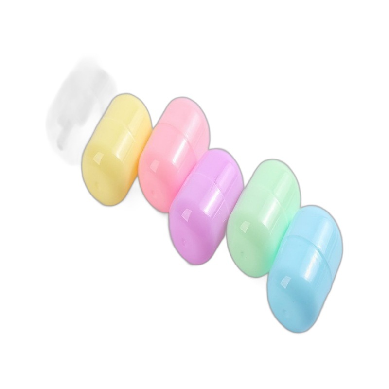 New Capsule Gashapon Shell 4.7X3.2Cm Game Console Pill Gashapon Toy Pp Plastic Oval Pill Shell