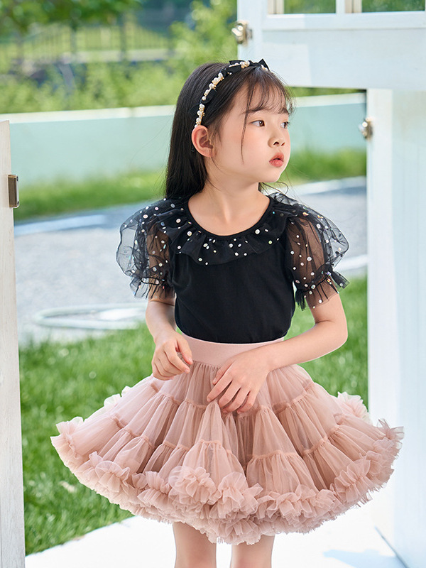 Rabbit Skirt Leaf Second Generation Class A Tutu Skirt Girls Skirt Autumn and Winter New Mesh Puff Skirt Convex Skirt Women