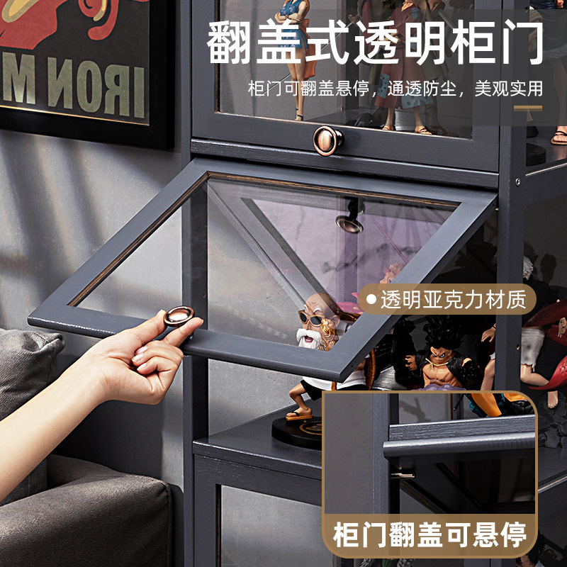 Home storage cabinet storage cabinet storage cabinet multi-layer with cabinet door bedroom home hand display cabinet batch