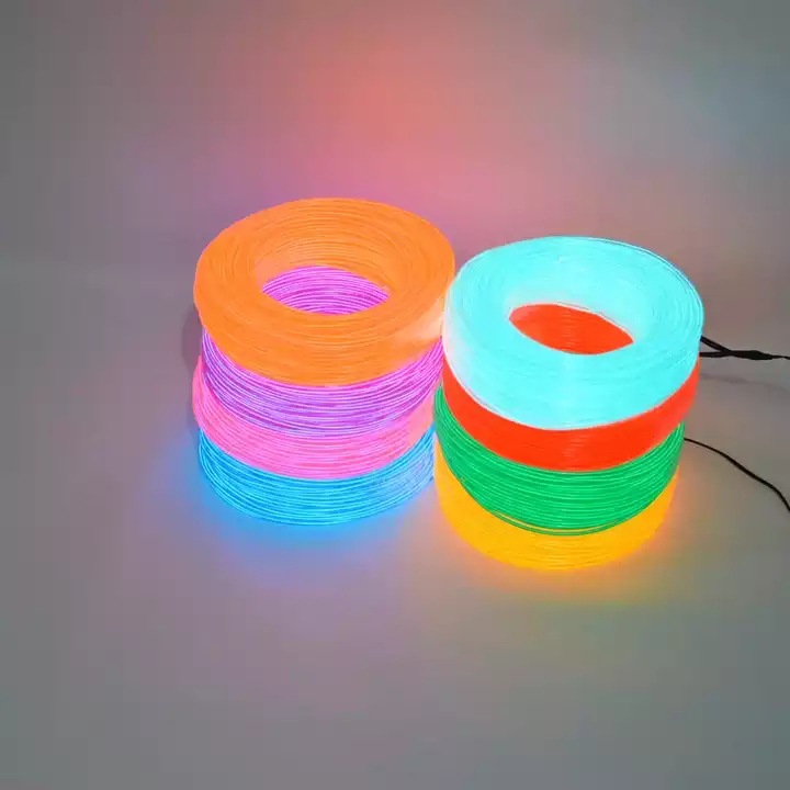 El Cold Light Luminous Strip Ambient Light Strip Supports Various Specifications and Lengths from 1-500m, Electric Light Hot-Selling Ultra-Thin