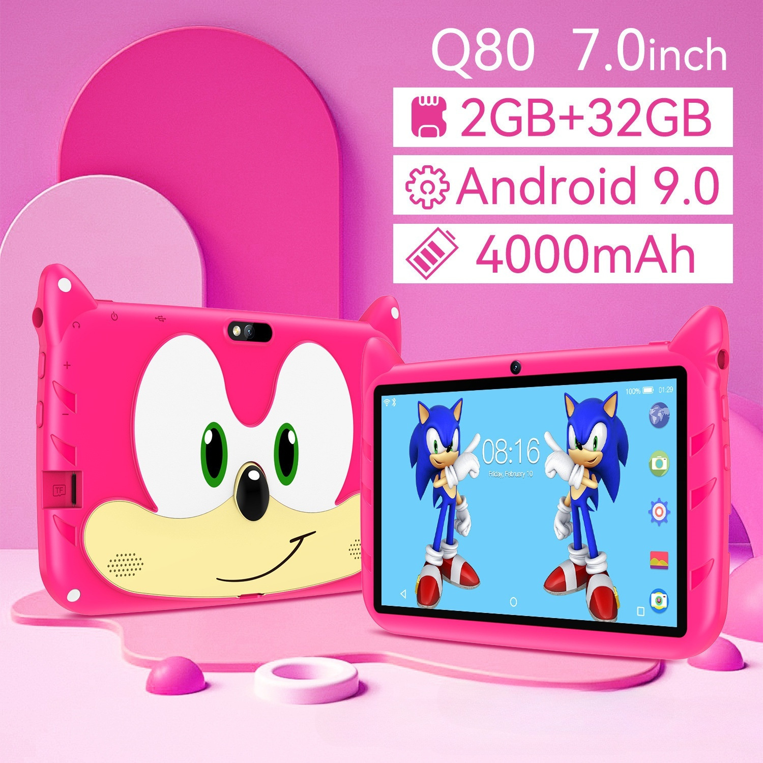 Q80 Kidsren's Tablet 4+64 Android 13 Cross-Border E-Commerce Spot 7inch Wfi Version Global Universal Version