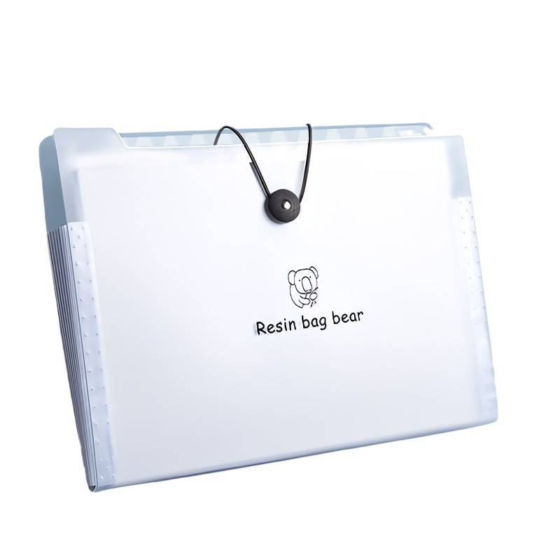A4 Folder Multi-layer Organ Bag Test Paper Storage Book Storage Bag Student Large Capacity A4 Information Book Transparent Insert