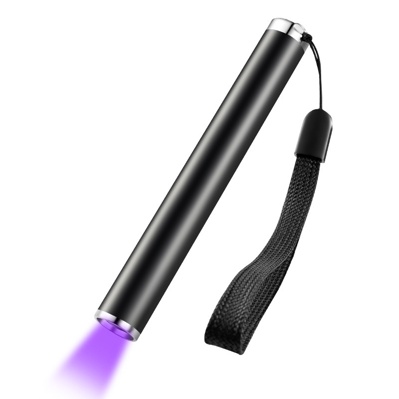 Purple Light Banknote Detector Lamp Uv Mini Flashlight Detection Pen Small Plate Anti-Counterfeiting Chinese Cigarette Detection Lamp