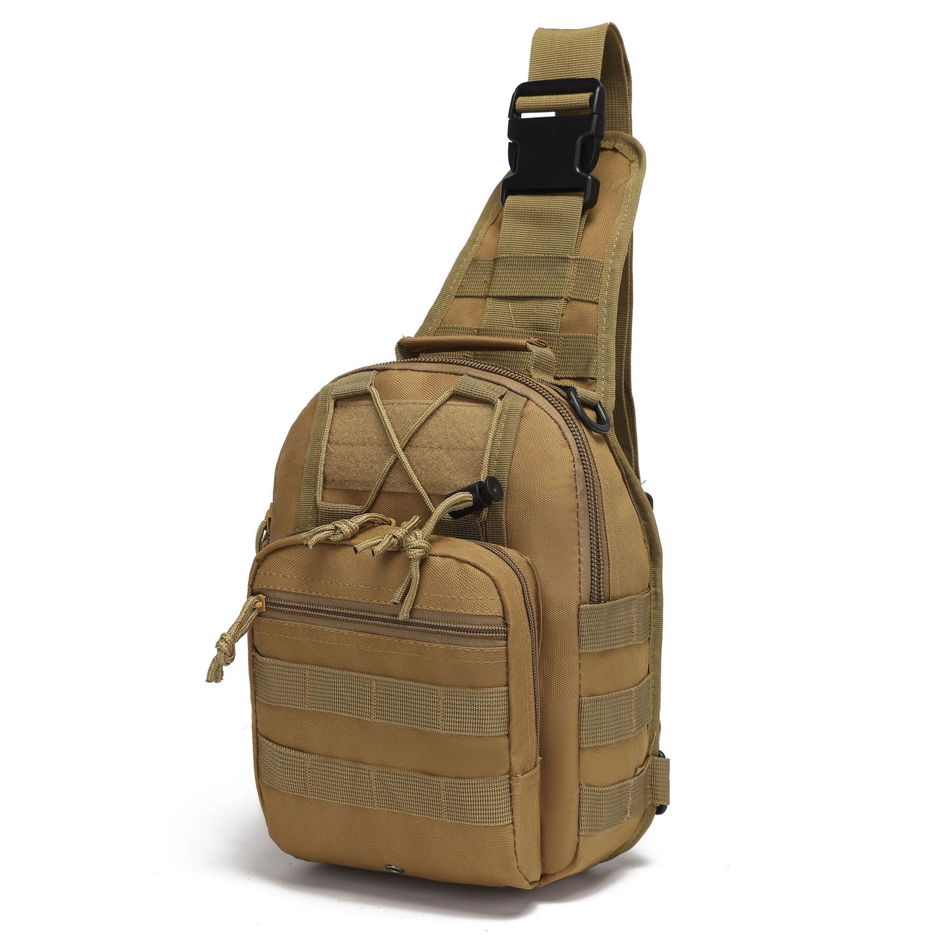 Factory in stock Canvas Riding Bag Camouflage Outdoor Sports Small Chest Hanging Bag Single Shoulder Crossbody Outdoor Tactical Chest Bag
