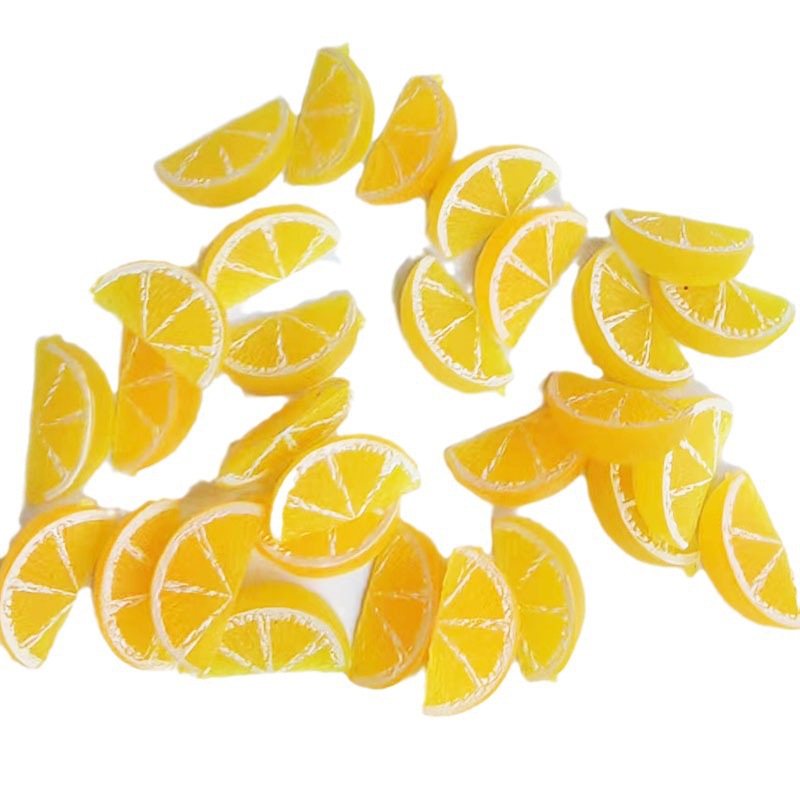 1.5cm Mini Artificial Fruit Orange Slices diy Handmade Cream Glue Mobile Phone Case Material Package Food Toy Accessories