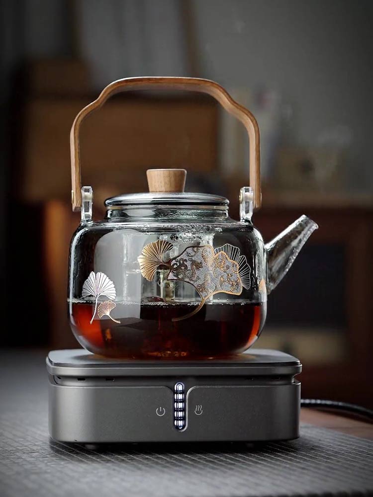 ✅ Glass Teapot 2025 New Model for Home Use with Handle, High-Temperature Resistant, Suitable for Open Flame and Electric Ceramic Stove, Water Boiling Kettle Set