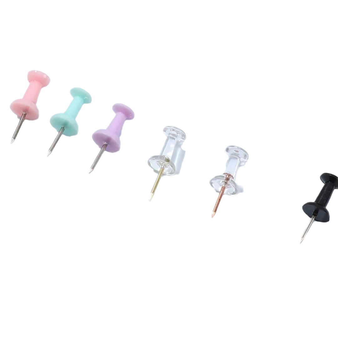 Multi-Color 24MM H-shaped nail transparent white cork nail color rose gold metal H-shaped nail drawing board