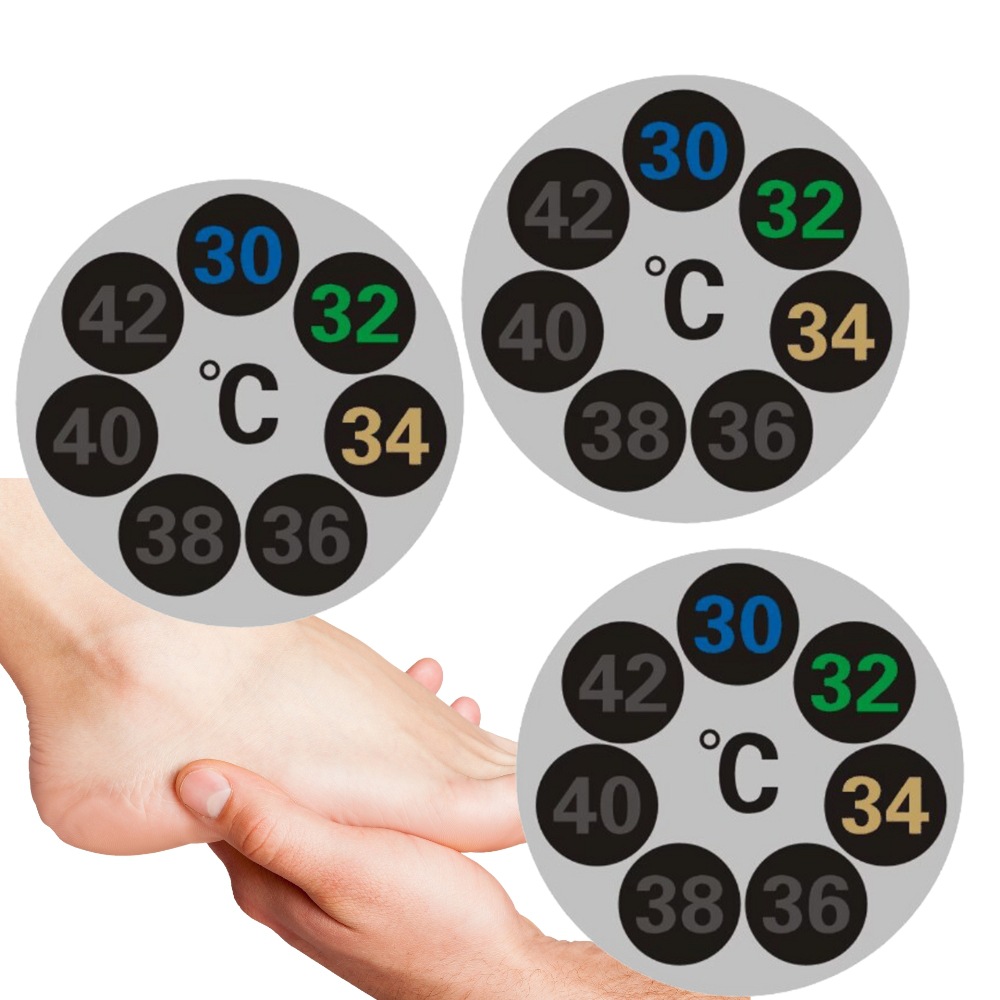 in stock Foot Temperature Meter Water Temperature Sticker Waterproof Bath Thermometer Sticker for Measuring Water Temperature