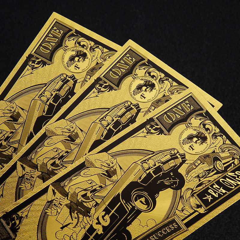 Bitcoin Plastic Gold Foil One Piece Series Japanese Yen Commemorative Coin Gold Foil Banknote Currency Creative Plastic Coin Customization