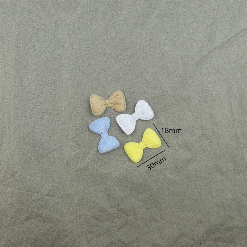 3cm Plush Bow Accessories Doll Decoration Material Hair Accessories Headwear Accessories DIY Clothing Decorations