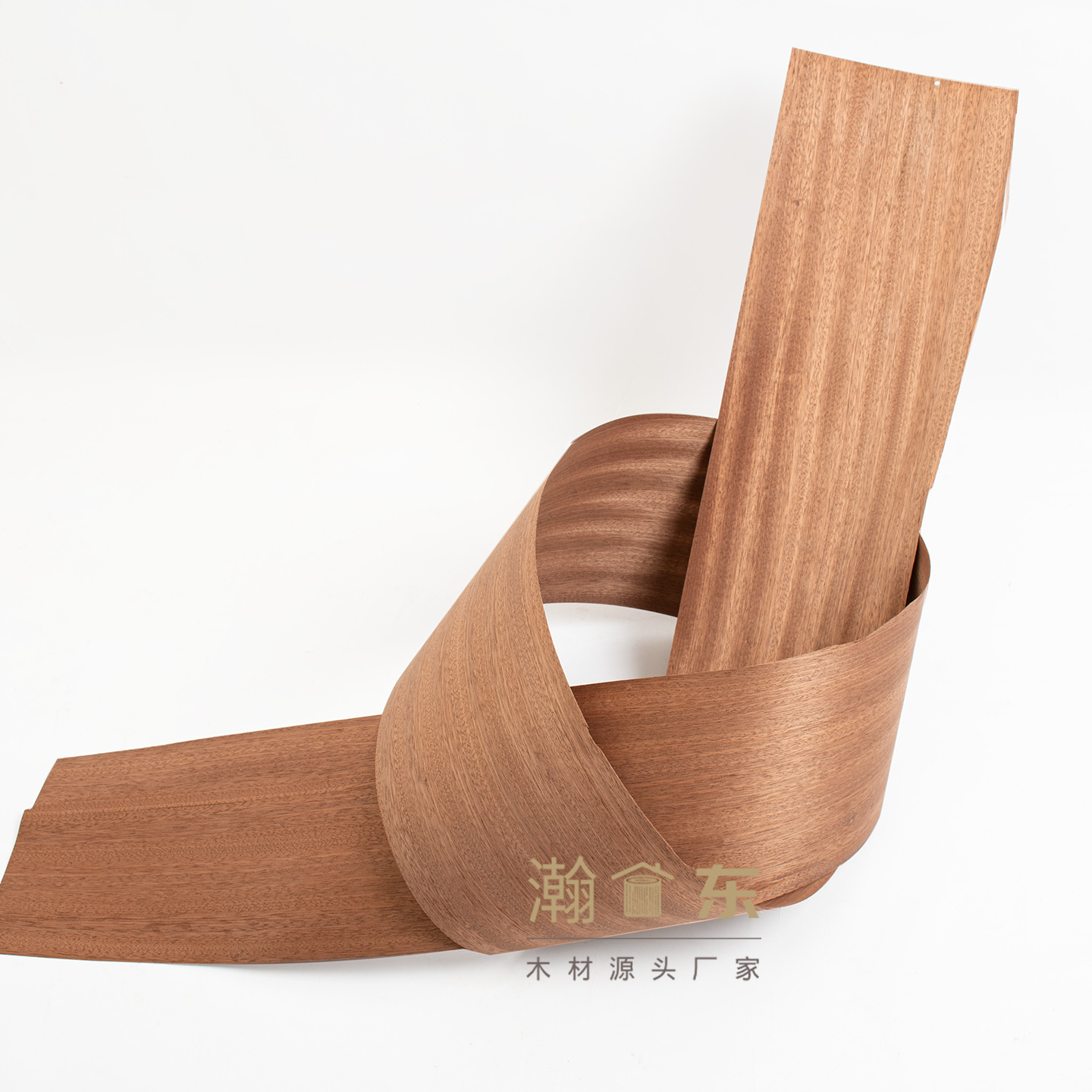 Natural Sapele Red Solid Wood Veneer Wedding Floral Wood Strips Wood Chip Material Furniture Board Renovation Handmade Veneer