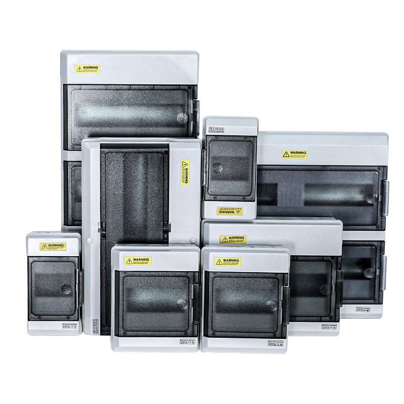 High-End Plastic Waterproof Distribution Box for Household Surface-Mounted Lighting, Outdoor Waterproof Junction Box, Leakage Protection Circuit Breaker Box