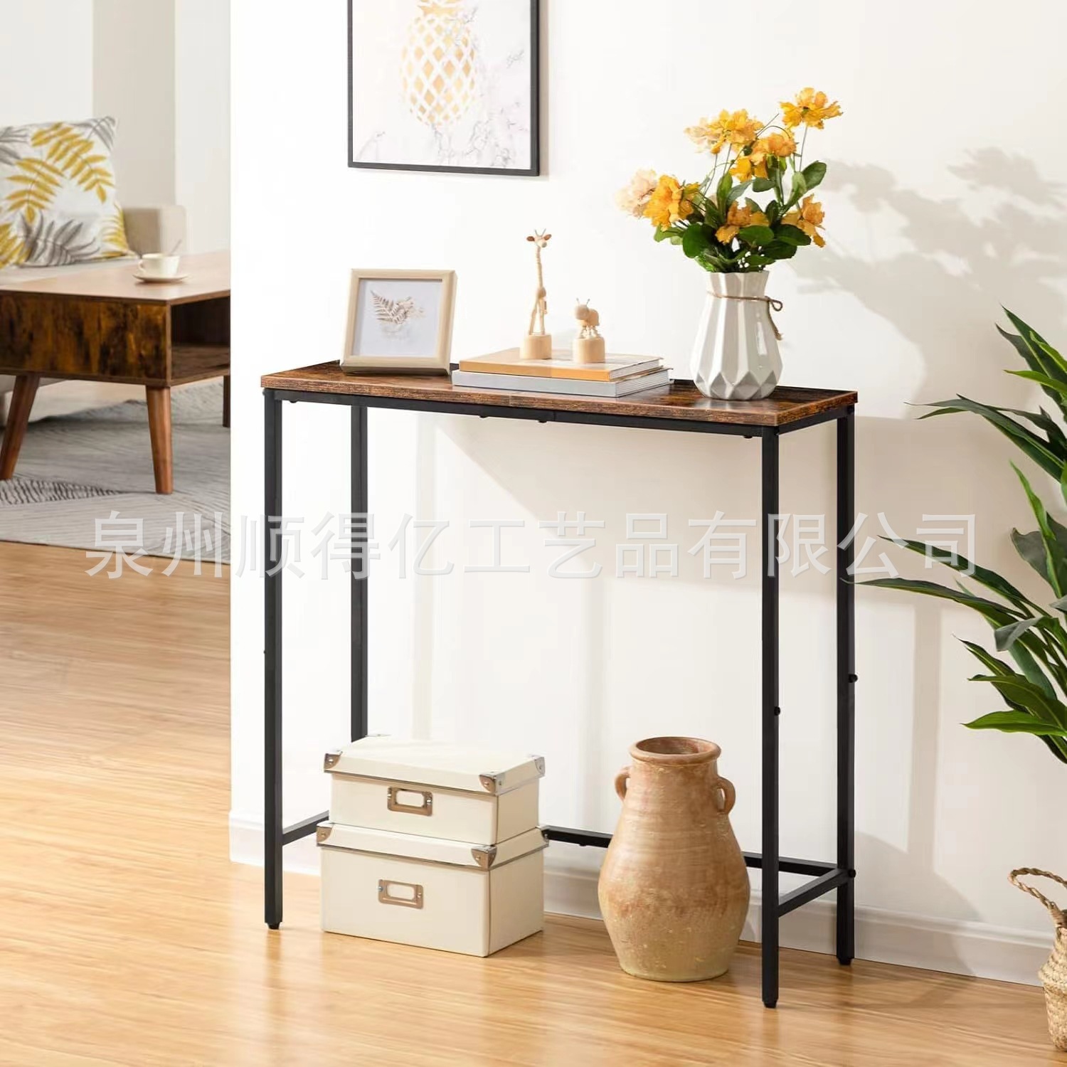 Стол для прихожей Sdy American Country, маленький софийный стол, столик для коридора, спальни и гостиной