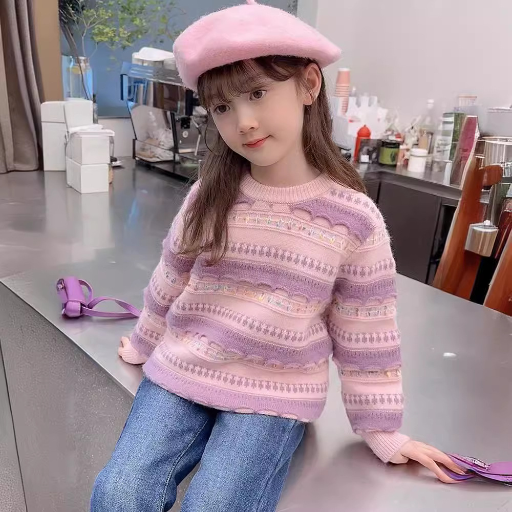 Children's Clothing for Boys and Girls, Pullover Knitwears, Private Customization, Processing with Pictures and Samples, Cross-Border Aliexpress Export