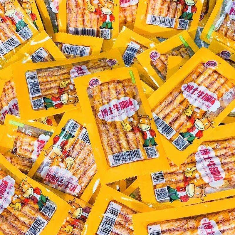 Dr. Jinfeng beef tendon 20g 1 box free shipping 8090 s nostalgic snack spicy strips spicy vegetarian beef tendon spicy slices gluten
