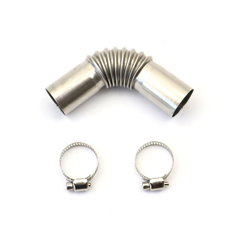 Stainless steel elbow air heater ring wave bellows joint wood warm exhaust pipe exhaust pipe fittings