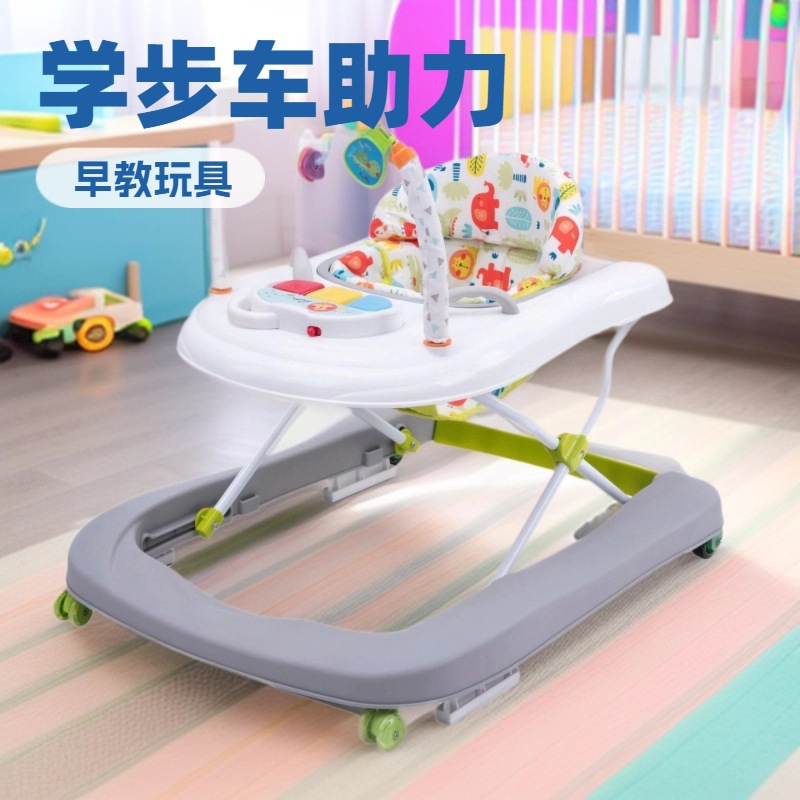 Новая детская ходунка для младенцев и малышей от 6 до 18 месяцев, противоолег, противоопрокидывающая, сидячая и толкаемая коляска, оптовая продажа