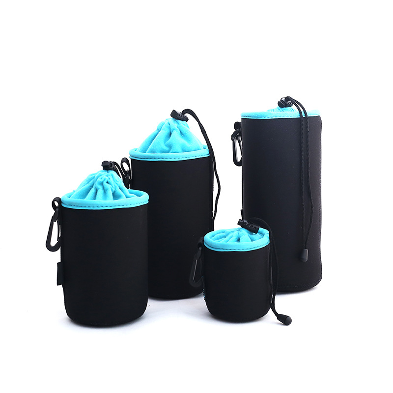 Camera Lens Cover Velvet Anti-pressure Shock-absorbing Protective Cover Lens Tube Four-piece Thickened Lens Bag Velvet Lens Cover