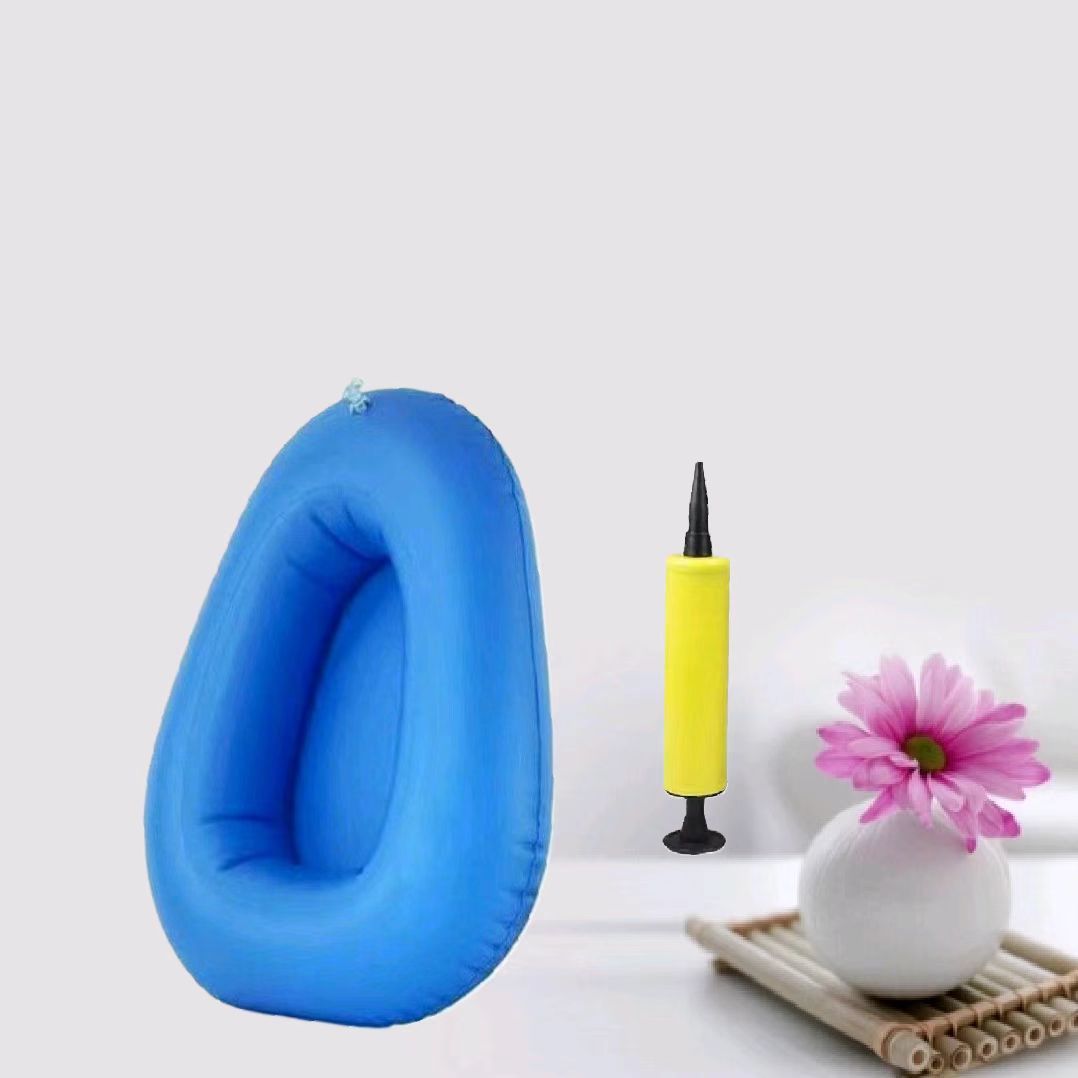 Inflatable Bedpan Portable Household Bedrest Care Anti-bedsore Toilet Easy to Clean