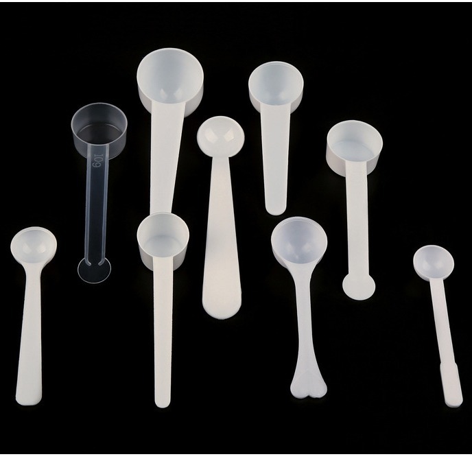 10g Milk Powder Spoon Measuring Spoon Plastic Spoon 20ml Tableware Medicine Spoon Coffee Powder Spoon Facial Mask Yam Powder Spoon