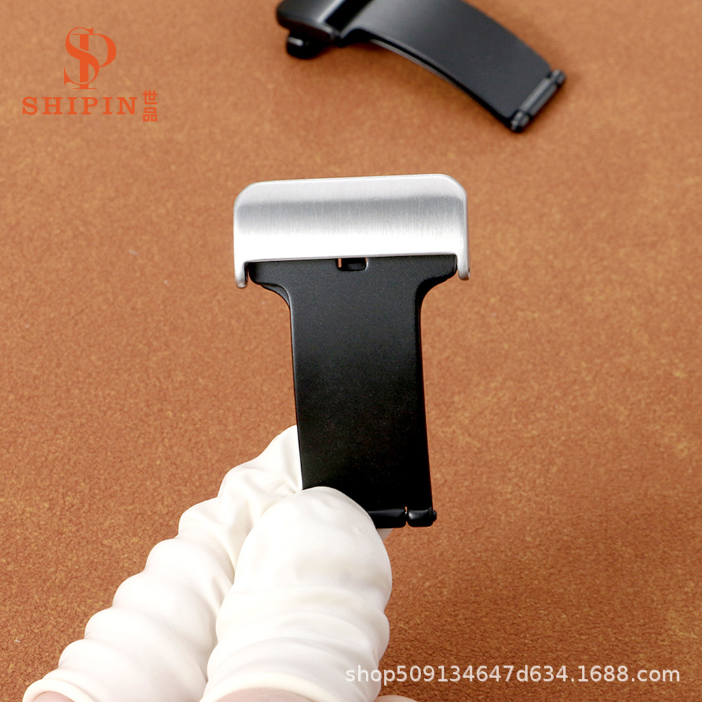 High-End Accessible Luxury Silicone Strap Buckle Special 304/316L Stainless Steel Smart Watch Buckle Foldableing Buckle Hot Style