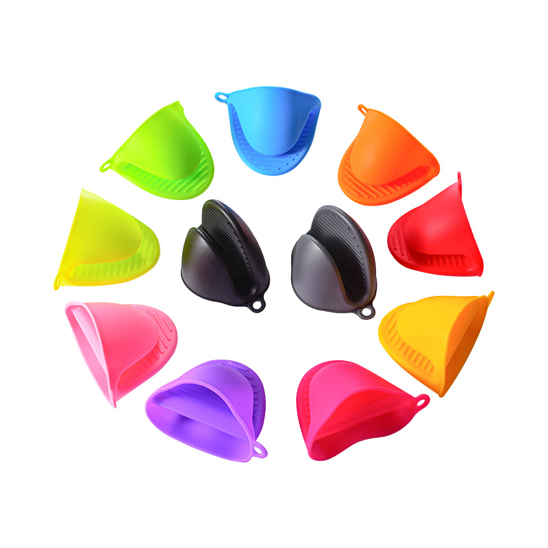 Factory Direct Supply Cross-Border Best-Selling 43g Silicone Hand Clips Anti-Scalding Heat Insulation High Temperature Microwave Oven Baking Gloves