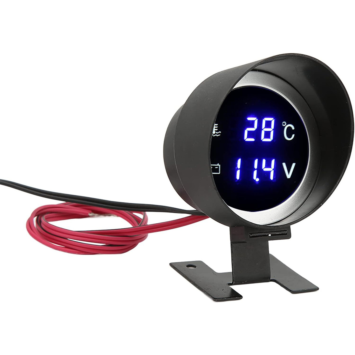 Car Modified Round LED Meter 10MM Car Water Temperature Meter Round Digital Water Temperature Meter LED Meter