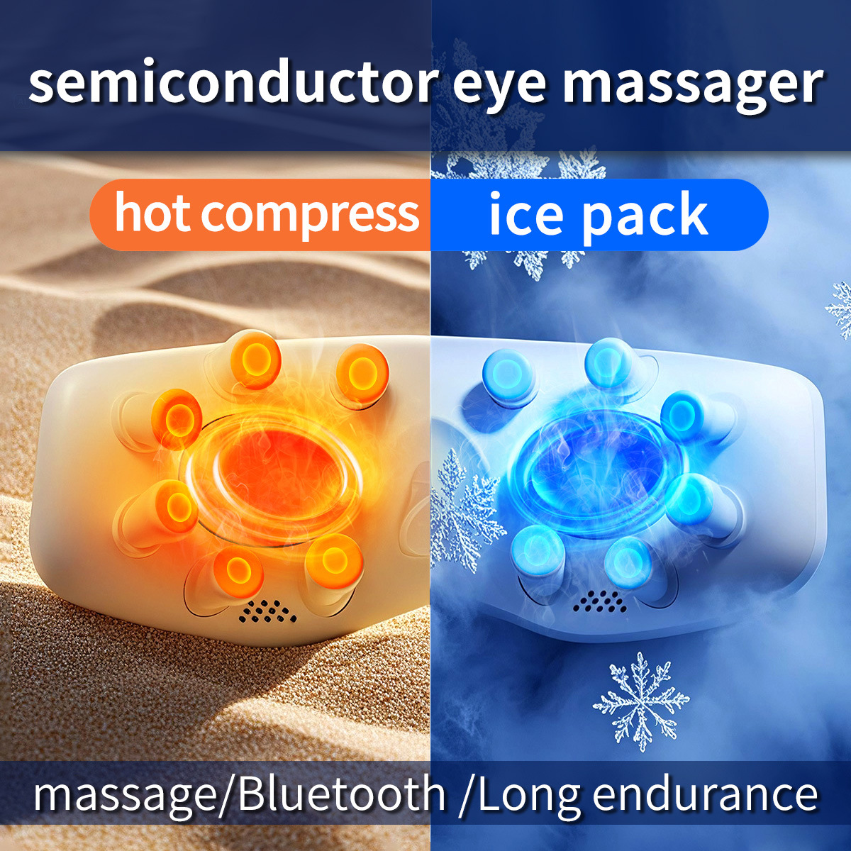 Новый массажер для глаз с горячим и холодным компрессом, устройство для защиты глаз, электрический увлажняющий массажер для глаз, подарок массажер для глаз