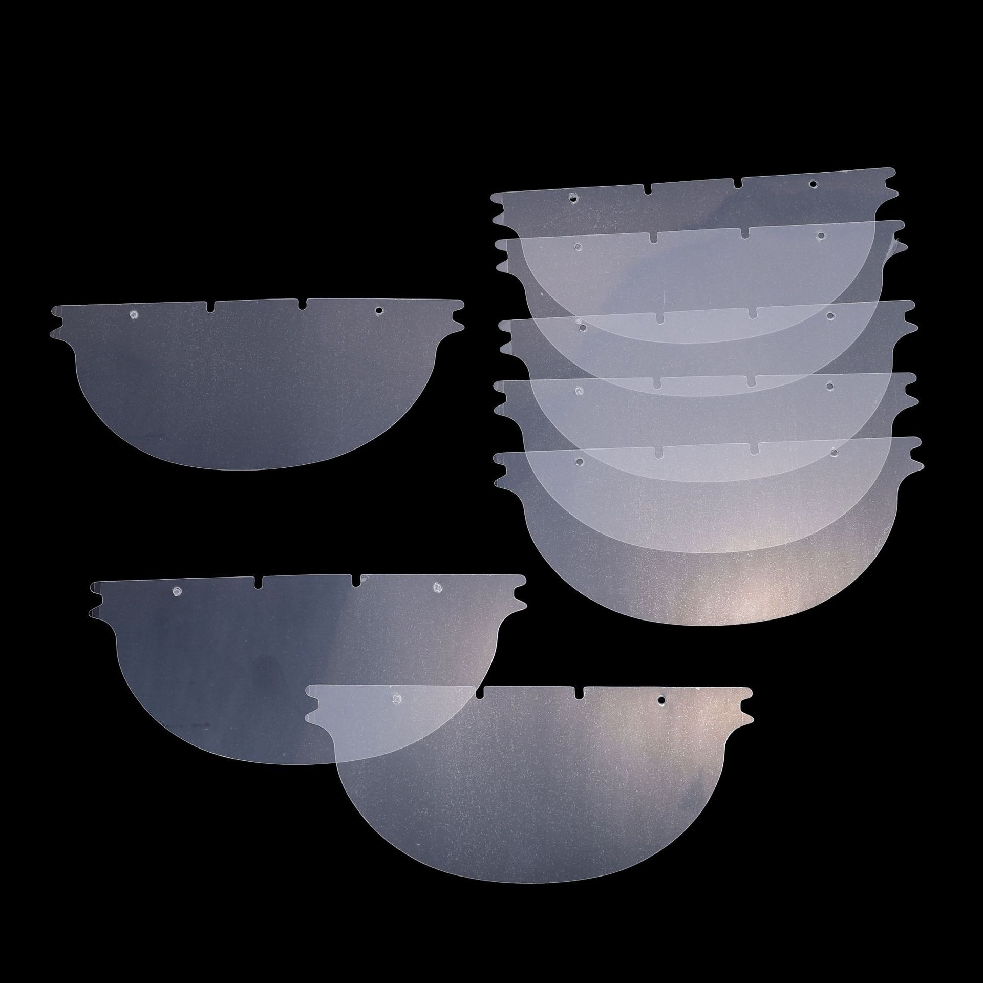 Catering Kitchen Special Mask Transparent Protective Hotel Restaurant Anti-Fog and Oil-Proof Smile Plastic Mask Accessories