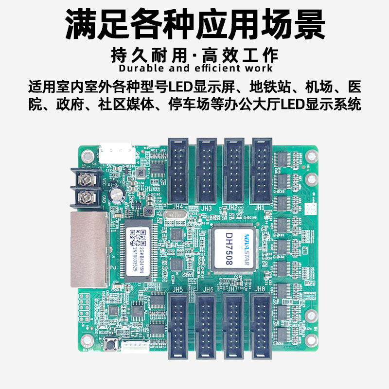 Nova DH7508-S Digital Screen Receiving Card Full Color Large Screen LED DiSplay AdvertiSing Screen Video Control Card