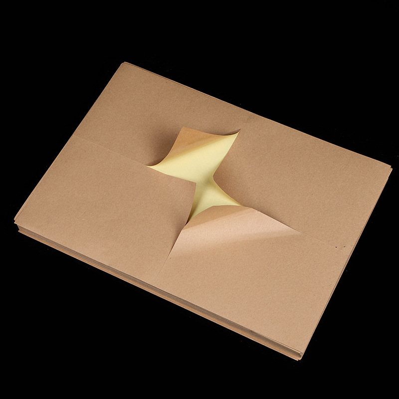 Spot A4 Light Color Dark Color Carton Color Inner Cut Self-Adhesive Paper Label Sticker Blank Computer Laser Inkjet Printing