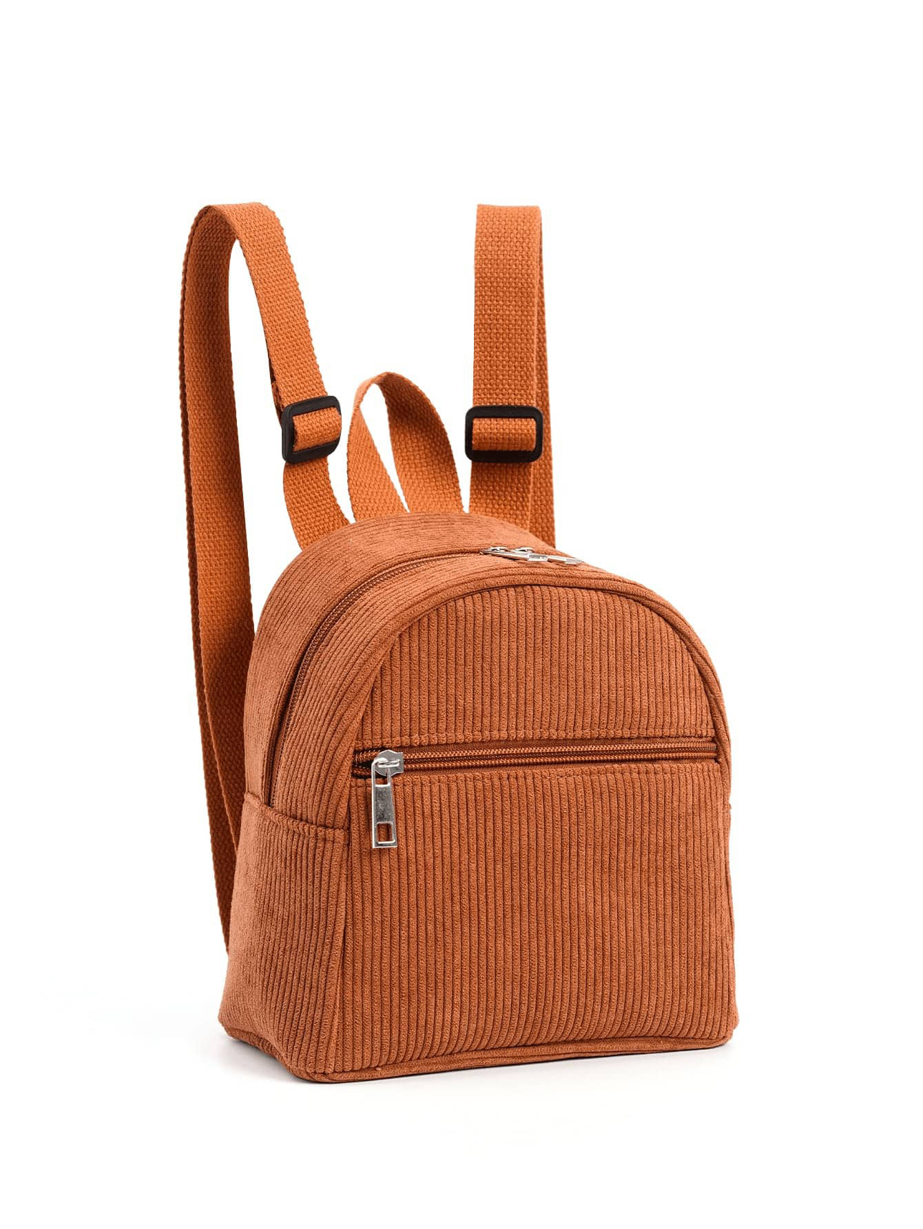 Cross-Border Hot-Selling Backpack Mini Solid Color Multi-Color Backpack Fashionable Corduroy Backpack Simple Casual Small Backpack for Men and Women