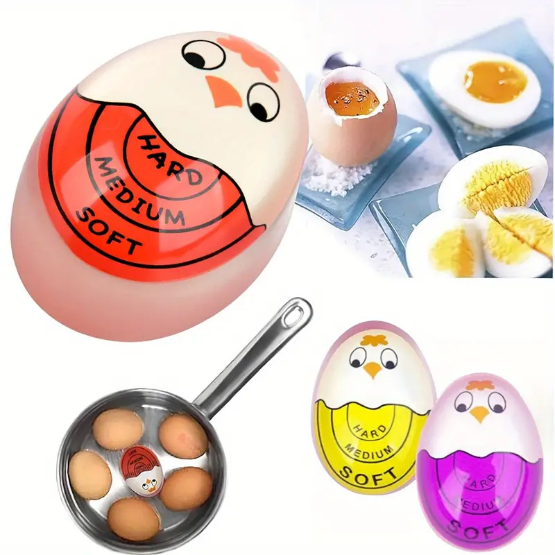 Multi-color Egg Timer Various Style Cute Egg Boiler Kitchen Timing Gadgets