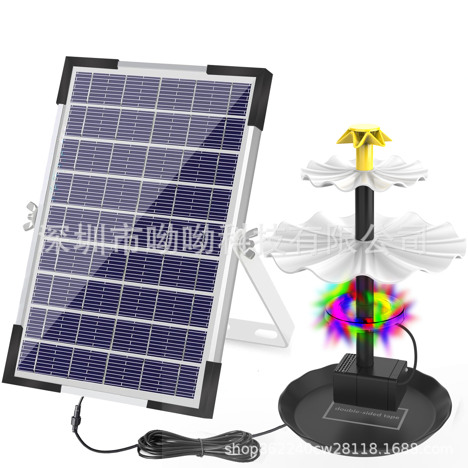 Cross-border e-commerce new solar fountain bird bath fountain fountain fountain pump landscape fountain garden fountain