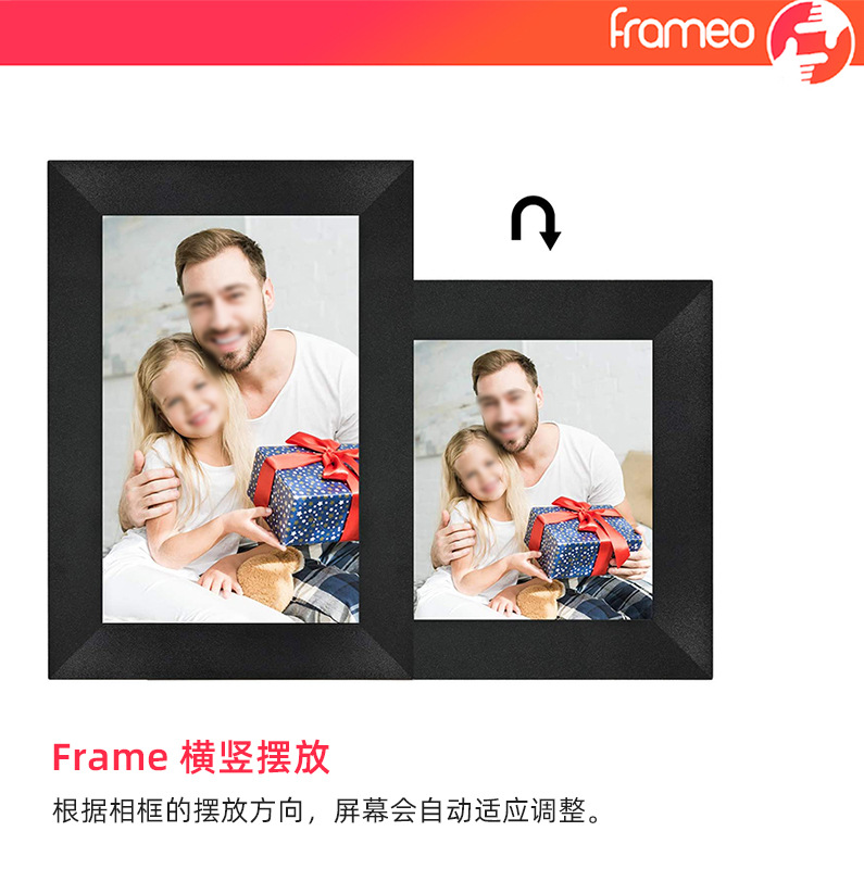 Frameo Electronic Digital Photo Frame 10.1/15.6 "wifi Smart iPS Touch Screen Phone app Send Pictures