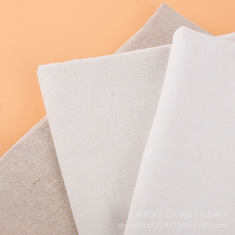 Factory Direct polyester cotton imitation linen fabric linen gray linen printing adhesive storage Crafts printing and dyeing