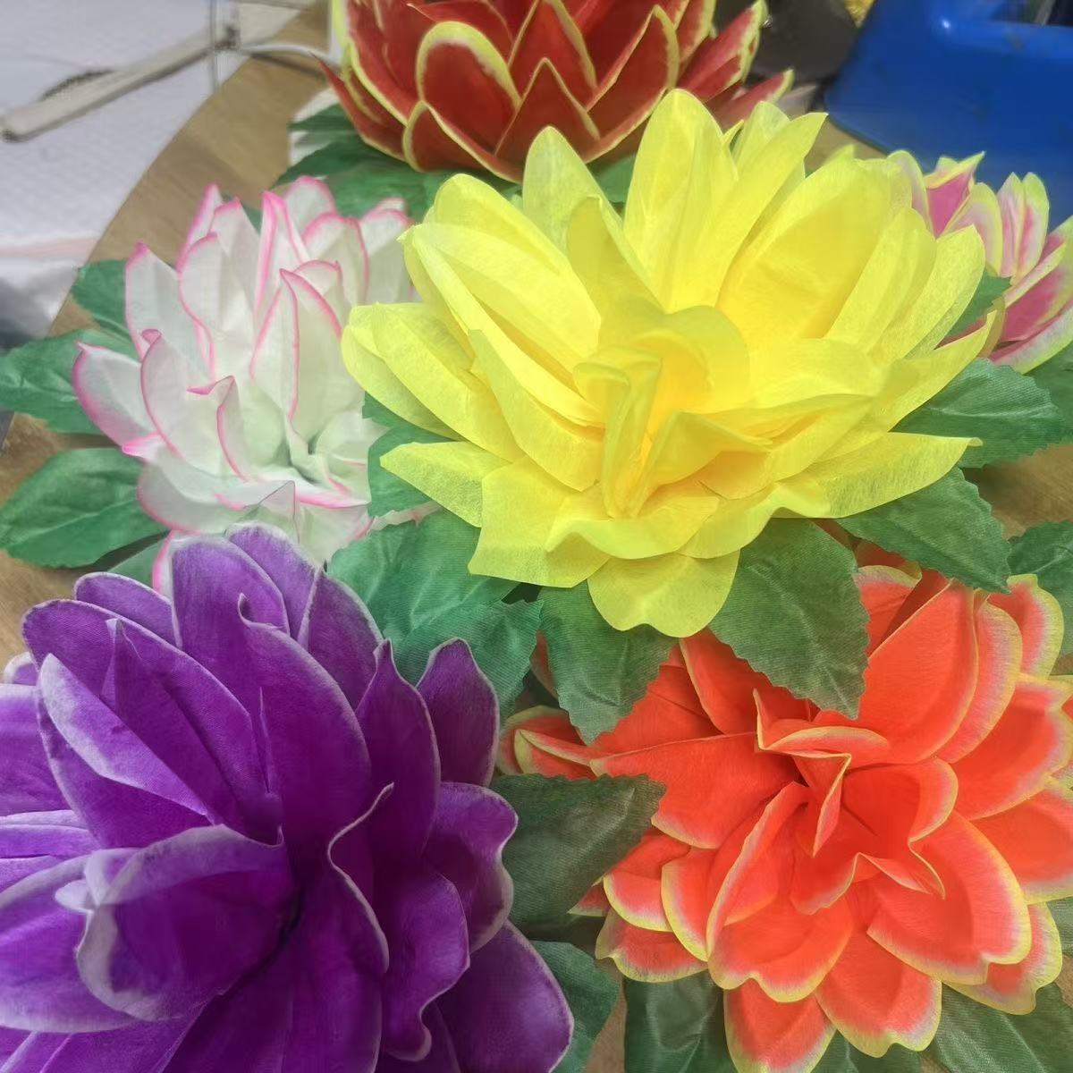 Новый искусственный цветок, 20 см, лотос, нейлоновый цветок с листьями, производитель в наличии